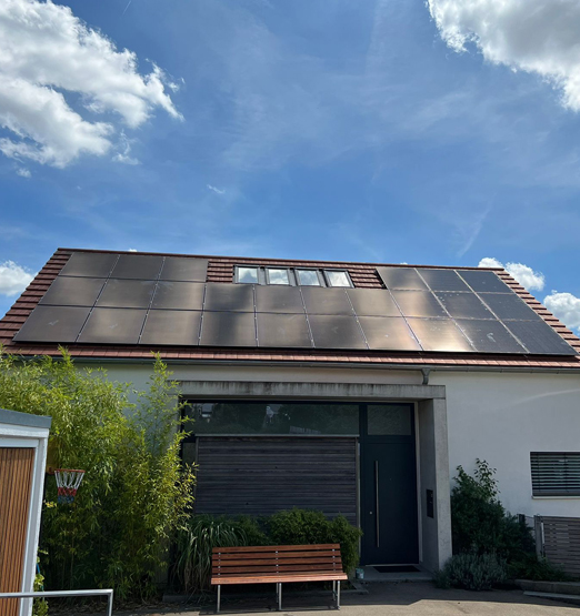 PV-Anlage auf Privathaus